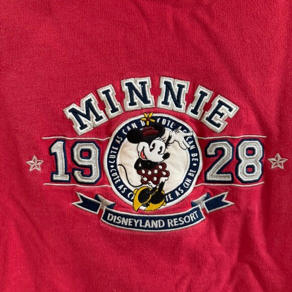 Red Minnie Mouse Hoodie Disneyland Resort Size S - Picture 6 of 9